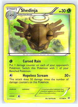 Shedinja 11/108 Roaring Skies NM or LP Pokemon Card - Image 1