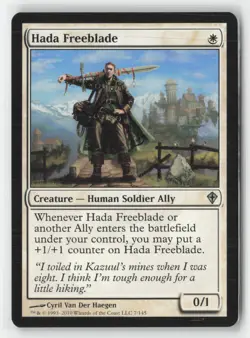 Hada Freeblade 7 Uncommon Worldwake Magic: The Gathering Near Mint - Image 1