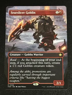 MTG Foundations Searslicer Goblin Borderless 0332 NM Rare - Image 1