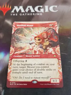 Mtg. Manifold Mouse. Showcase. Bloomburrow. Pack Fresh - Image 1