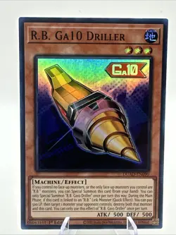 Yugioh R.B. Ga10 Driller Super Rare DUAD-EN090 First Edition Near mint - Image 1