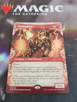 Mtg. Stormsplitter. Foil Showcase. Bloomburrow. Pack Fresh - Image 1
