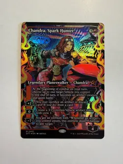 Chandra, Spark Hunter (Showcase) 401 MTG Aetherdrift Foil - Image 1