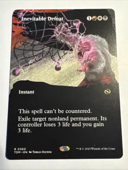 Inevitable Defeat (Borderless) Tarkir: Dragonstorm Regular - Image 1