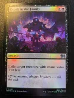 Death In The Family 0061 Foil Uncommon Teenage Mutant Ninja Turtles MTG - Image 1