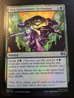New Generation's Technique 0126 Foil Uncommon Teenage Mutant Ninja Turtles MTG - Image 1