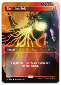 Lightning Bolt (1879) (Rainbow Foil) #1879 (NM) Secret Lair Drop SLD Magic MTG - Image 1