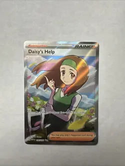 Pokemon Daisy's Help Ultra Rare Full Art 195/165 Scarlet & Violet 151 Holo - Image 1