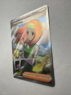 Pokemon Daisy's Help Ultra Rare Full Art 195/165 Scarlet & Violet 151 Holo - Image 3