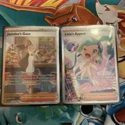 Pokemon Surging Sparks SIR Lisia's Appeal 246/191 + SIR Jasmine’s Gaze 245 NM - Image 1