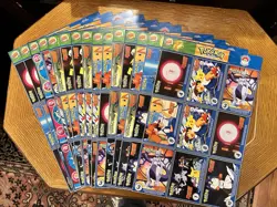 1 NEW MINTSET BURGER KING CHARIZARD,MEW POKEMON UNCUT SHEETS LESS #’S 8,11,16,19 - Image 1