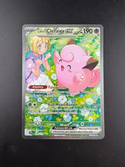 Pokemon Lillie's Clefairy EX 184/159 Journey Together Special Illustration NM - Image 1