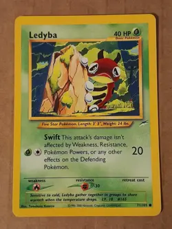 Pokemon Ledyba 71/105 NEO Destiny LP See Pictures - Image 1