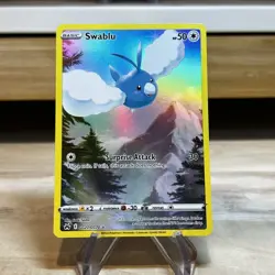 Pokemon Swablu GG27 Galarian Gallery Crown Zenith Full Art Ultra Rare Holo - Image 1