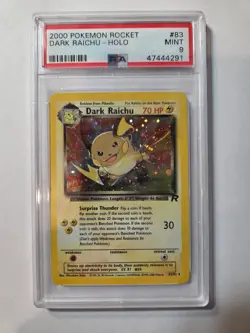 2000 POKEMON ROCKET #83 DARK RAICHU-HOLO PSA 9 - Image 1
