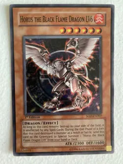 YUGIOH Horus the Black Flame Dragon LV6 SOD-EN007 1st ed Super Rare NM - Image 3