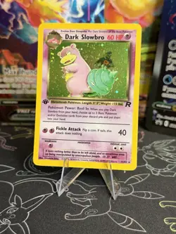 Pokemon TCG Team Rocket Set Dark Slowbro 12/82 1st Edition Rare Holo Foil - Image 1