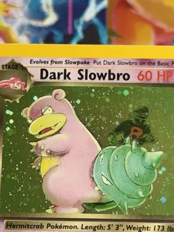 Pokemon TCG Team Rocket Set Dark Slowbro 12/82 1st Edition Rare Holo Foil - Image 4