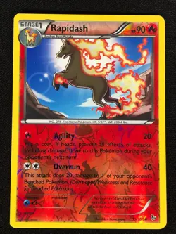 Pokemon Rapidash 15/106 Reverse Holo (LP) - Image 1
