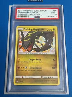 2017 Pokemon Shining Legends Shining Rayquaza #56 Holo PSA 9 - Image 1