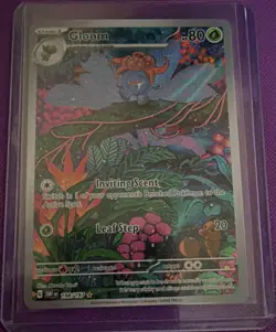 Pokemon Gloom Illustration Rare Full Art Holo 198/197 SV03 Obsidian Flames 80 HP - Image 1