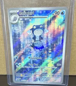 Pokemon Poliwhirl Illustration Rare Holo 176/165 Scarlet & Violet 151 90 HP - Image 1