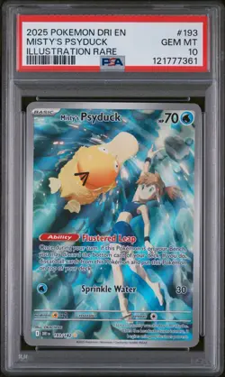 2025 Pokemon Destined Rivals Misty's Psyduck #193/182 PSA 10 GEM MINT - Image 1