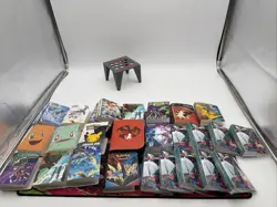 Lot Of 27 Pokemon Portfolio Binders 9 New The Rest Used Leather Charizard - Image 1