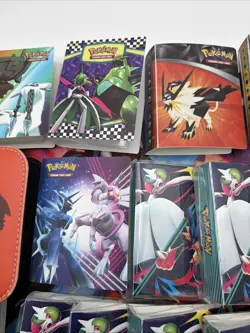 Lot Of 27 Pokemon Portfolio Binders 9 New The Rest Used Leather Charizard - Image 4
