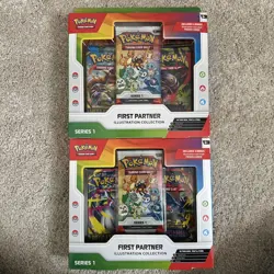 2x Pokemon First Partner Illustration Collection Series 1 Sealed FREE P&P ✅📦 - Image 1