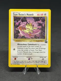 Pokemon Team Rocket's Meowth 18/53 Wotc Promo Regular [11] - Image 1