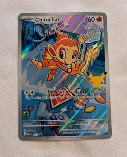 2026 Pokemon TCG 30th Anniversary First Partner Black Star Promo Chimchar 041 - Image 1