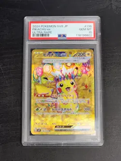 Japanese Pokemon Pikachu ex #136 Graded PSA 10 - Image 1