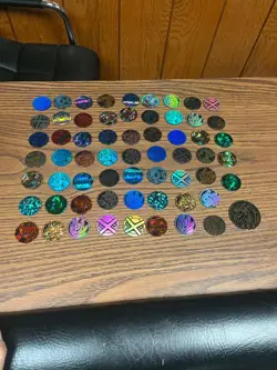 Lot of 62 Pokemon TCG Plastic Coin Coins Pokemon - Pikachu Charizard & More - Image 1
