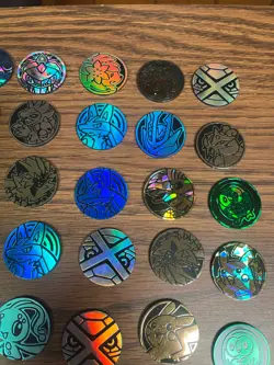 Lot of 62 Pokemon TCG Plastic Coin Coins Pokemon - Pikachu Charizard & More - Image 3