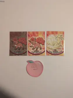 Vulpix #37 & Ninetails #38 Topps Chrome 2000 Pokemon LP/MP - Image 1