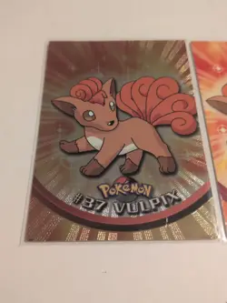 Vulpix #37 & Ninetails #38 Topps Chrome 2000 Pokemon LP/MP - Image 2
