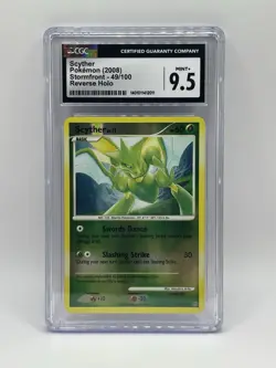 Pokemon Scyther Reverse Holo Stormfront 2008 #49 CGC 9.5 Mint + - Image 1