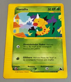 Hornliu # 115/144 Common Skyridge 2003 Pokemon Deutsch Near Mint Vintage - Image 1