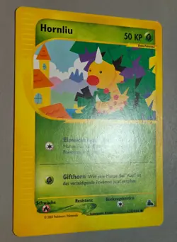Hornliu # 115/144 Common Skyridge 2003 Pokemon Deutsch Near Mint Vintage - Image 3