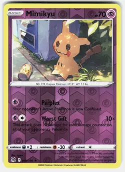 Mimikyu 080/196 Rare Lost Origin Pokemon Reverse Holo Lightly Played - Image 2