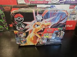 Pokemon Scarlet Violet Charizard Treasure Chest Tin Brand New Factory Sealed - Image 1