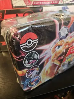 Pokemon Scarlet Violet Charizard Treasure Chest Tin Brand New Factory Sealed - Image 3