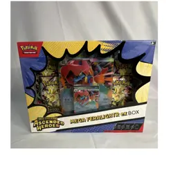 Pokemon Mega Evolution Ascended Heroes Feraligatr ex Box Booster Promo English - Image 1