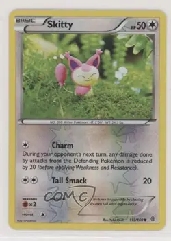 Skitty Reverse Foil Pokemon XY Primal Clash #113 - Image 1