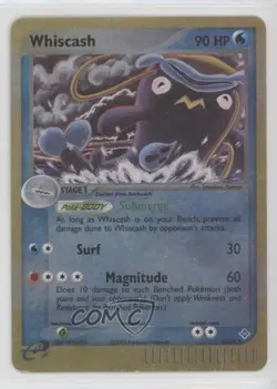 Whiscash Reverse Foil Pokemon EX Dragon #48 2003 - Image 1
