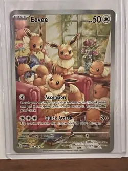 Eevee 188/167 IR Illustration Rare Full Art Pokemon Twilight Masquerade - Image 2