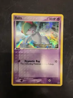 Pokemon TCG Ralts #61/106 Emerald Reverse Holo Stamp - Image 1