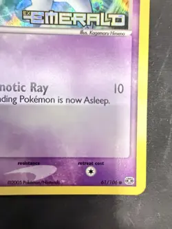 Pokemon TCG Ralts #61/106 Emerald Reverse Holo Stamp - Image 4