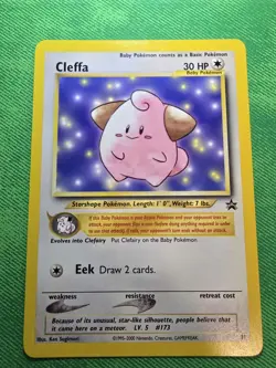 2000 POKEMON TCG WOTC BLACK STAR PROMO 31 CLEFFA NEAR MINT - Image 1